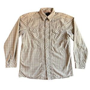 5.11 Tactical Plaid Shirt Mens Medium Long Sleeve Western Button Up Workwear